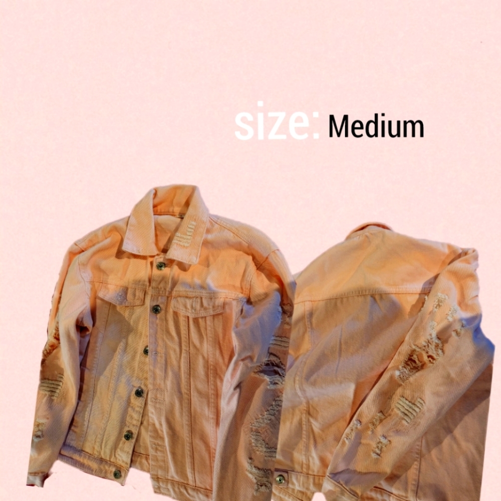 Pink jean jacket